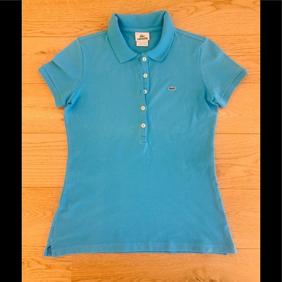 Women’s Lacoste Polo T-Shirt Shirt Sleeve - Picture 1 of 7